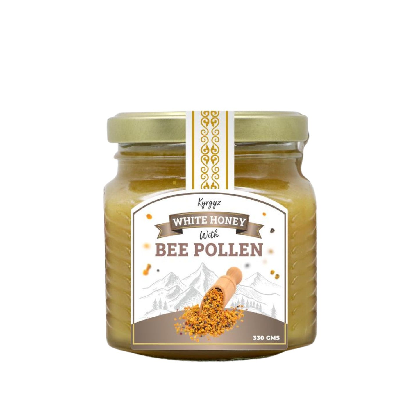 White Honey with Bee Pollen