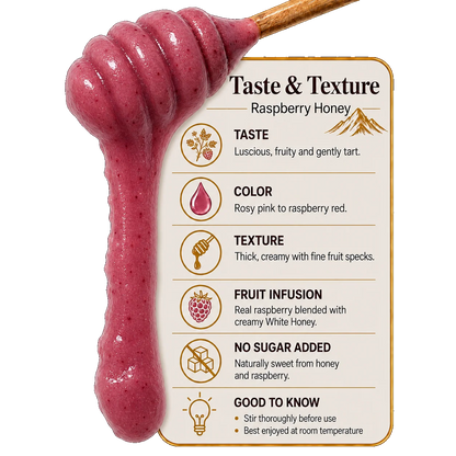 White Honey with Raspberry