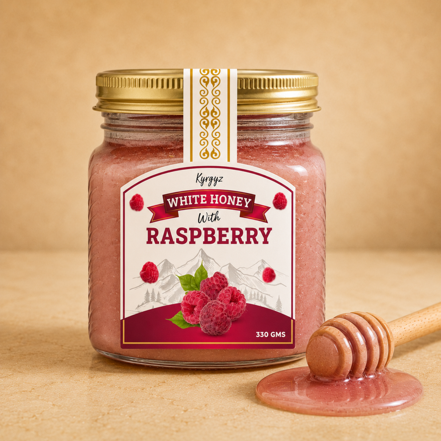 White Honey with Raspberry