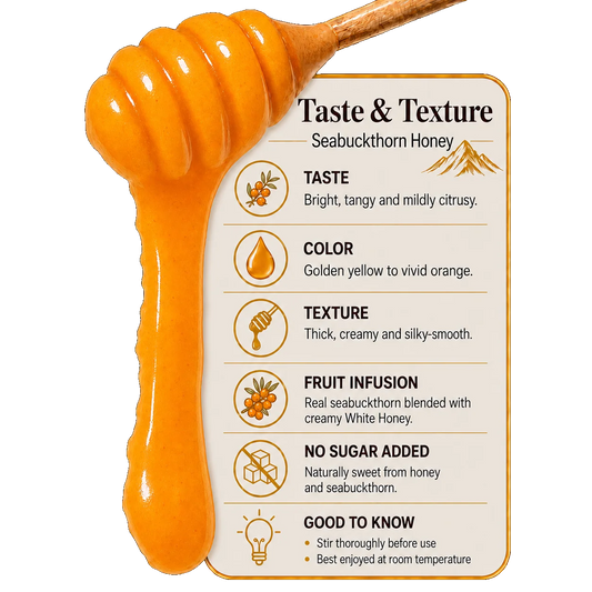 White Honey with Seabuckthorn