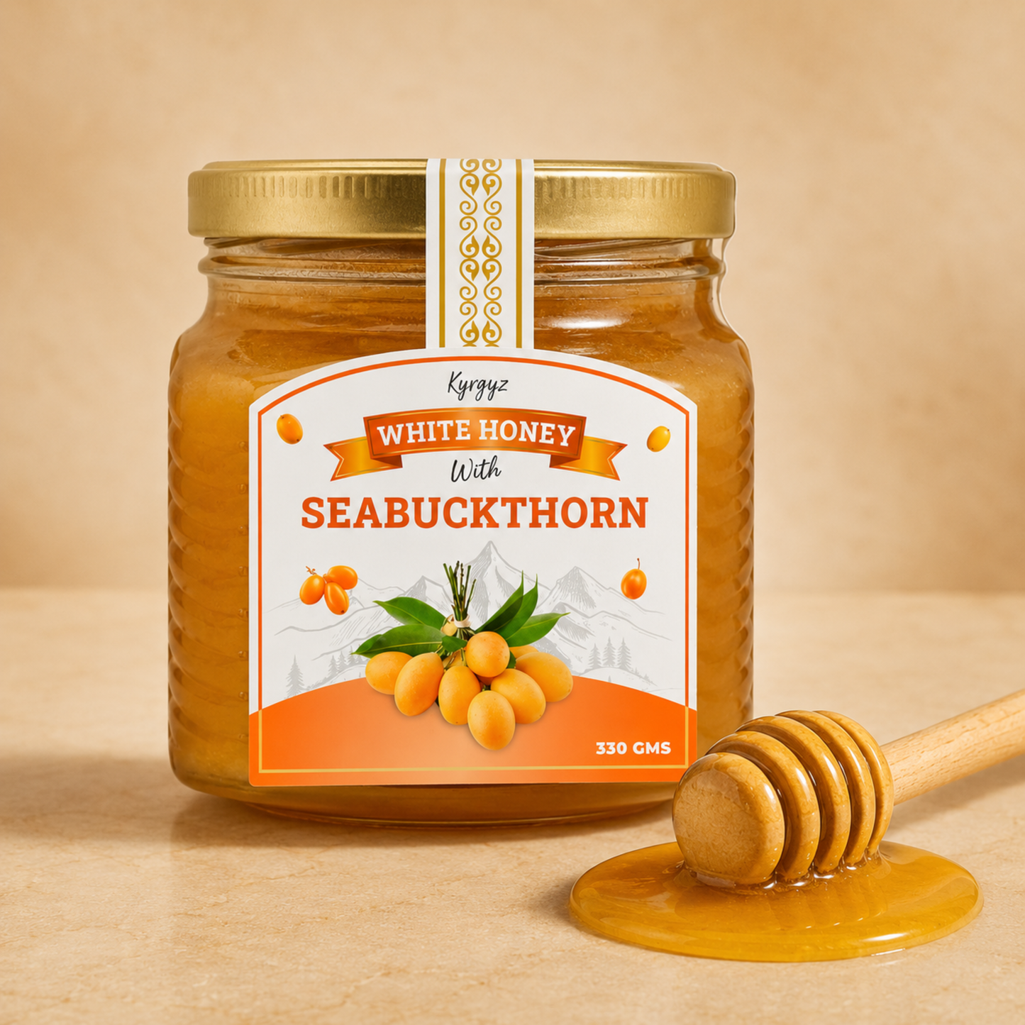 White Honey with Seabuckthorn